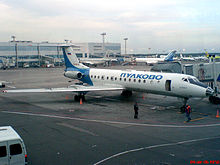 Ту-134А авиапредприятия «Пулково» в аэропорту Домодедово