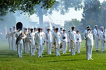 The Band during an honors ceremony at Washington Navy Yard. 130715-N-HG258-045 (9299603937).jpg