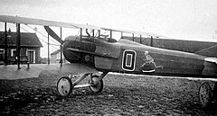 francuski samolot myśliwski SPAD S.XII majora Charlesa Johna Biddle’a w 1918 roku