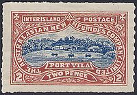 1897 Australasian New Hebrides Company 2d stamp. 1897 Australasian New Hebrides Company 2d stamp.jpg