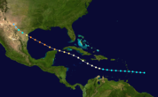 Track of the storm