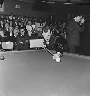 1965 World Three-cushion Championship, Ceulemans aan stoot, Bestanddeelnr 917-7803.jpg