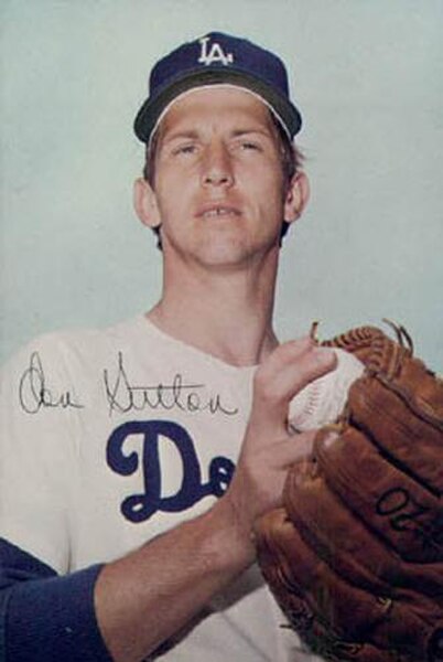 Sutton with the Los Angeles Dodgers, c. 1971