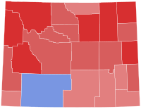 1978 United States Senate election in Wyoming results map by county.svg