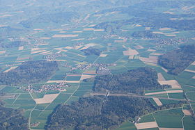 Heinrichswil (in the center of the picture), Winistorf is on the top left