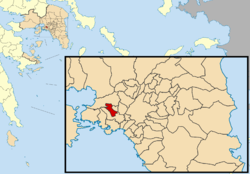 Location of Korydallos