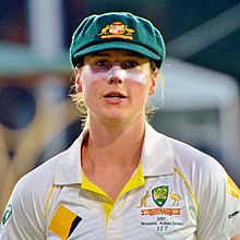 Ellyse Perry took the only five-wicket haul in women's Test matches on the ground in 2014. 2017-18 W Ashes A v E Test 17-11-09 Perry portrait (01).jpg