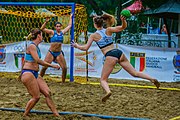 Deutsch: Beach Handball Champions Cup 2018 in Catania (ITA); Tag 4: 4. November – Frauen, -Platzierungsspiel 9-10: Beach Bazis Schleissheim (GER) - CBMP Ciudad de Málaga (ESP) 0:2 (6:10, 15:165) English: 2018 Beach Handball Champions Cup in Catania (ITA; Day 4: 4 November – Women's Placement Match Match 9-10: Beach Bazis Schleissheim (GER) - CBMP Ciudad de Málaga (ESP) 0:2 (6:10, 15:165)