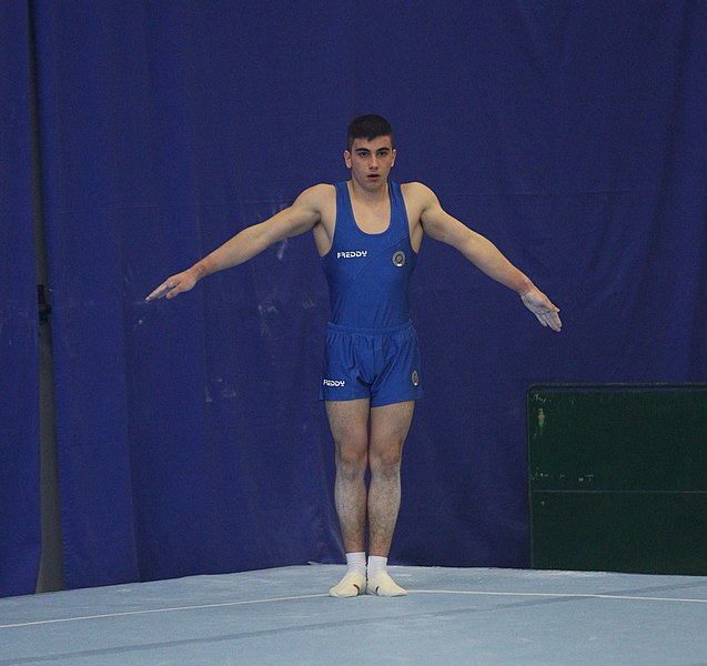 File:2019-05-25 Budapest Cup age group II all-around competition floor exercise (Martin Rulsch) 49.jpg