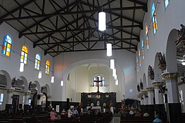 Interior of the cathedral as of 2021.