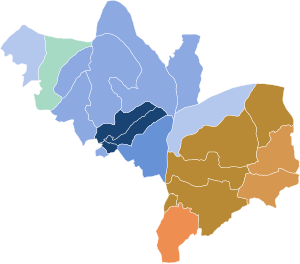 2023 Kogi State gubernatorial election results by LGA.svg