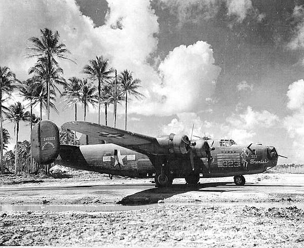 424th Bombardment Squadron B-24, "Frenisi" at Wakde Airfield