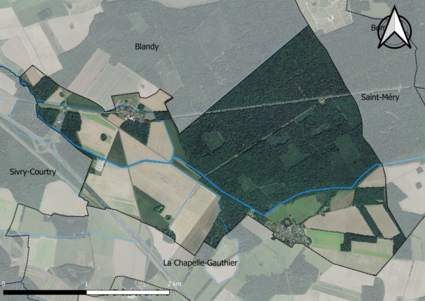 Carte orhophotogrammétrique de la commune.