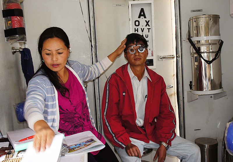 File:A free medical camp in progress during the Bharat Nirman Public Information Campaign, organised by PIB, Imphal, at Ukhrul, Manipur on November 02, 2012.jpg
