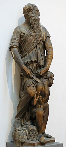 Abraham prêt à sacrifier Isaac - Marbre, musée de l'Œuvre du Dôme