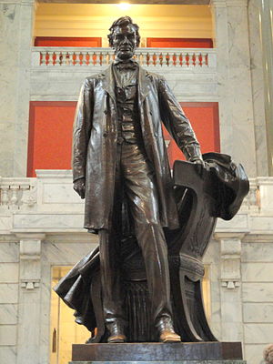 Abraham Lincoln door Adolph Alexander Weinman - Kentucky State Capitol - DSC09243.JPG