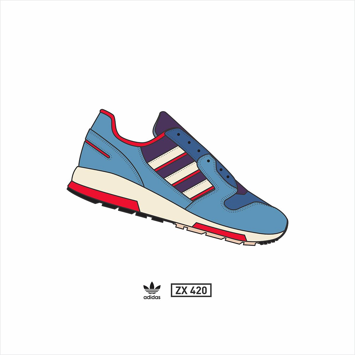 File:Adidas ZX 420 Vector  - Wikimedia Commons