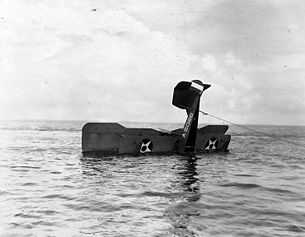 Aeromarine 41, wrecked in the Gulf of Bacabano, Cuba, 1923 Aero-40 wreck.jpg