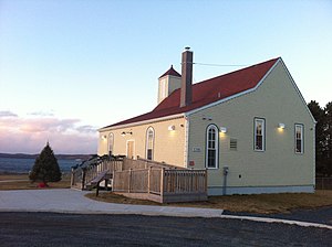 Africville Church (est. 1849), reconstructed in 2011 as part of the government's Africville Apology AfricvilleChurchNovaScotiaCanada.jpg