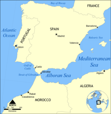 Map of the Alboran Sea