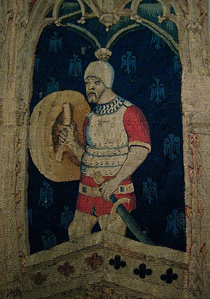 File:Alexander the Great or Hector of Troy (detail), tapestry, France or South Lowlands, 1400-1410 (5453445613).jpg
