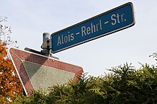 Alois-Rehrl-Straße in Fridolfing