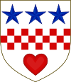 The coat of arms of Douglas of Mains Arms of the House Douglas of Mains.svg