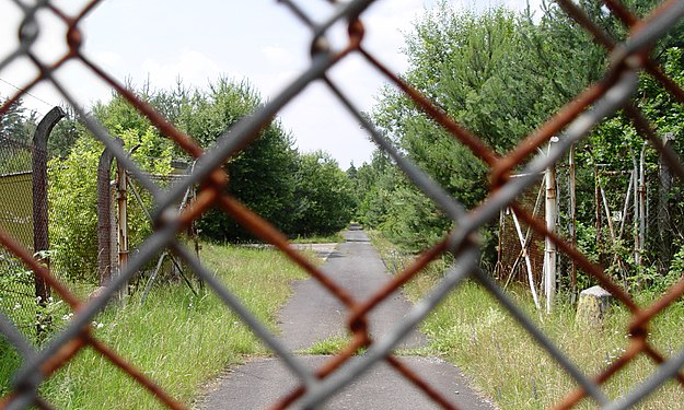 entry to former US army plant at Aschaffenburg, Germany