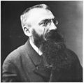 Auguste Rodin portant un pince-nez