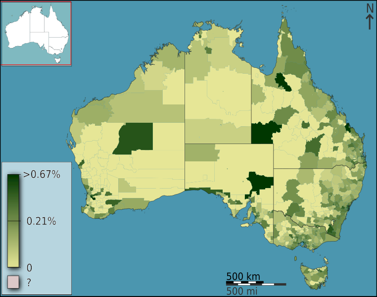 File:Australian Census 2011 demographic map - Australia by SLA - BCP field 1174 Russian Total Responses.svg