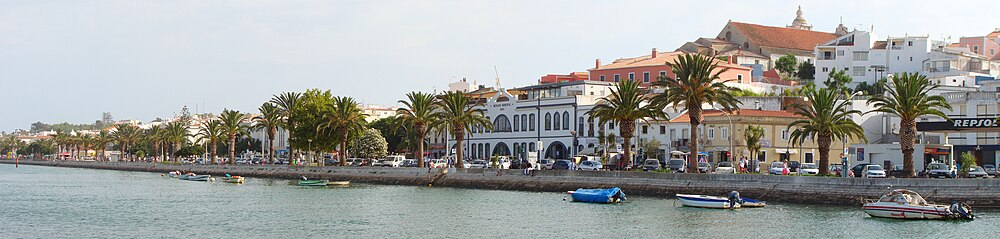 Panoramisch beeld van Lagos.