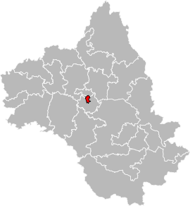 Situation of the canton of Rodez-2 in the department of Aveyron