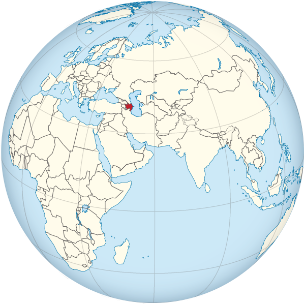 Azerbaijan on the globe (Afro-Eurasia centered).svg
