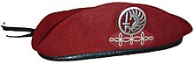 Red beret of the 1st Parachute Hussar Regiment
