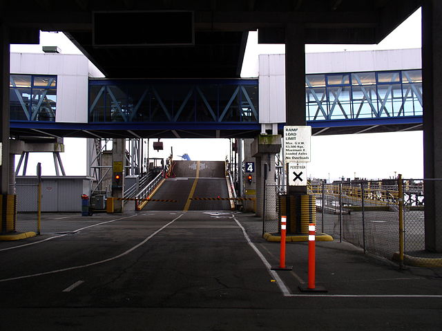 A BC Ferries loading dock (berth 4 at Tsawwassen terminal)