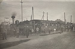 Kereta api Narrow gauge di Modrzew, 1925