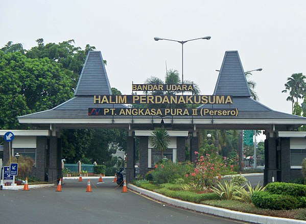 Entrance to the Halim Perdanakusuma Airport