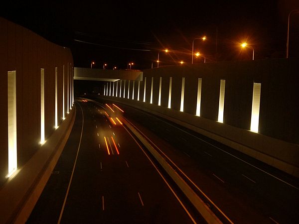 Banora Point Upgrade on the Pacific Motorway (looking south)