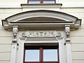 Pediment and adorned lintel