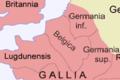 Image 22The Roman province of Gallia Belgica in around 120 AD (from History of Belgium)