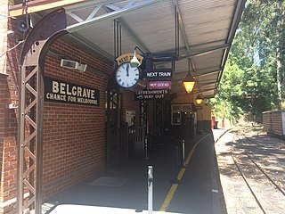 <span class="mw-page-title-main">Belgrave (Puffing Billy) railway station</span> Railway station in Belgrave, Victoria, Australia