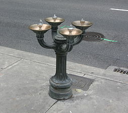 One of the 40 "Benson Bubblers" in downtown Portland, Oregon