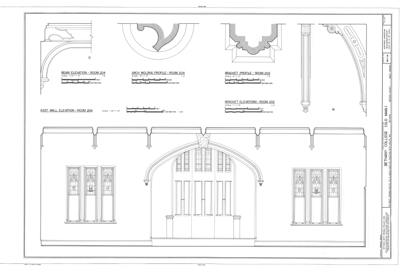 File:Bethany College, "Old Main" Building, Route 67, Bethany, Brooke County, WV HABS WVA,5-BETH,3- (sheet 30 of 30).png