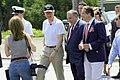 Former U.S. President Bill Clinton, Assemblyman Castelli, and New York State Governor Andrew Cuomo march in a Memorial Day Parade in their hometown of New Castle, New York, May 2012