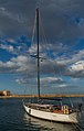 * Nomination A mooring boat in Chania harbour, Crete, Greece.--Jebulon 16:35, 15 June 2015 (UTC) * Promotion great light, nice heaven and diagonal --Ralf Roletschek 18:17, 15 June 2015 (UTC)