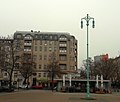 Bogenlampen-Kandelaber am Winterfeldtplatz, 2020