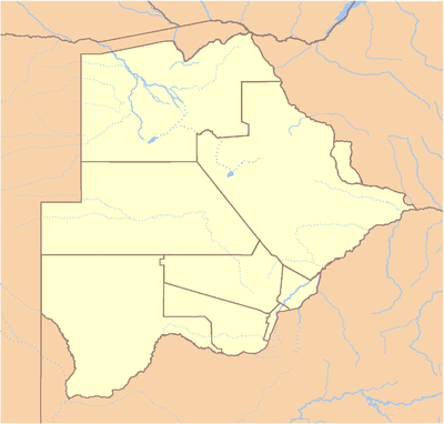 Bản đồ định vị Botswana