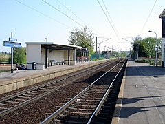 La gare de Bouffémont - Moisselles, en avril 2007.
