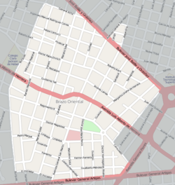 Street map of Brazo Oriental