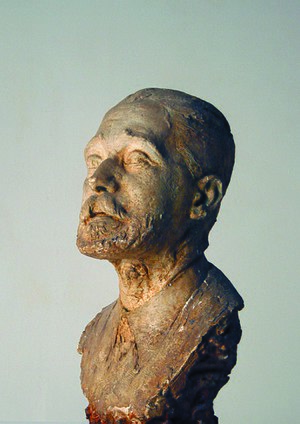 Portrait of Libero Andreotti (1932) by Bruno Innocenti, plaster